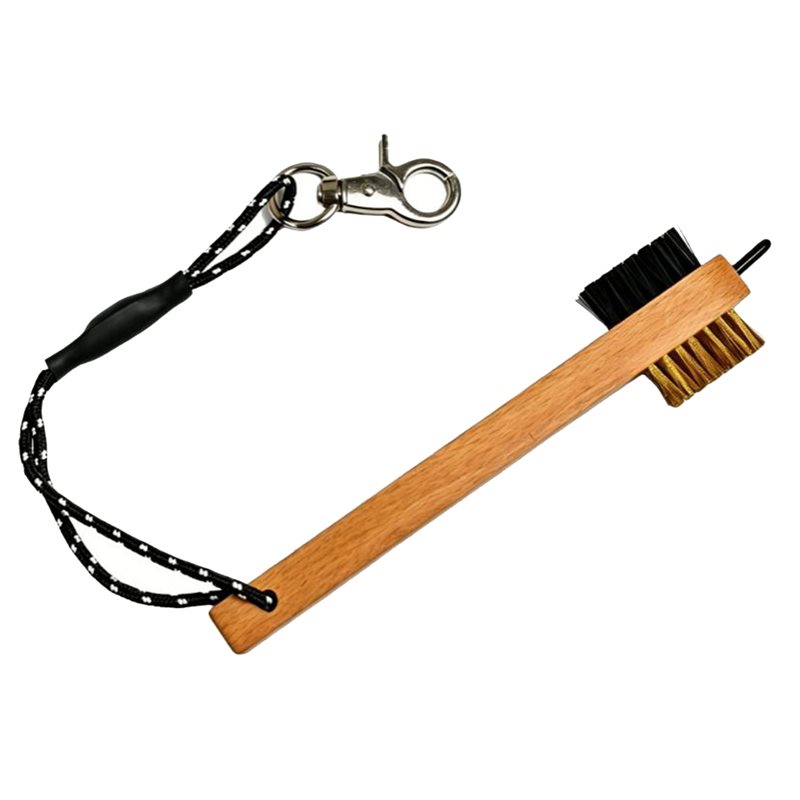Golf Equipment Rental - ABHS-Wood Handle Golf Club Brush With