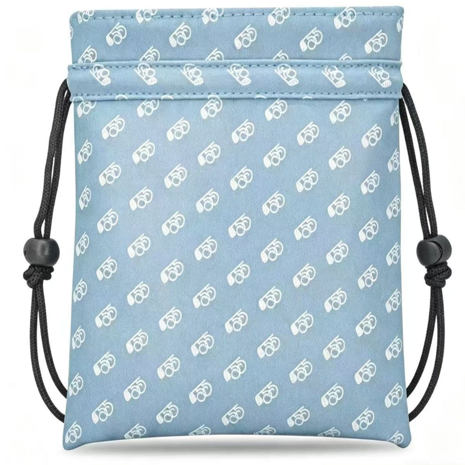 Golf Equipment Drawing - A Minimalist Blue Golf Valuables Bag