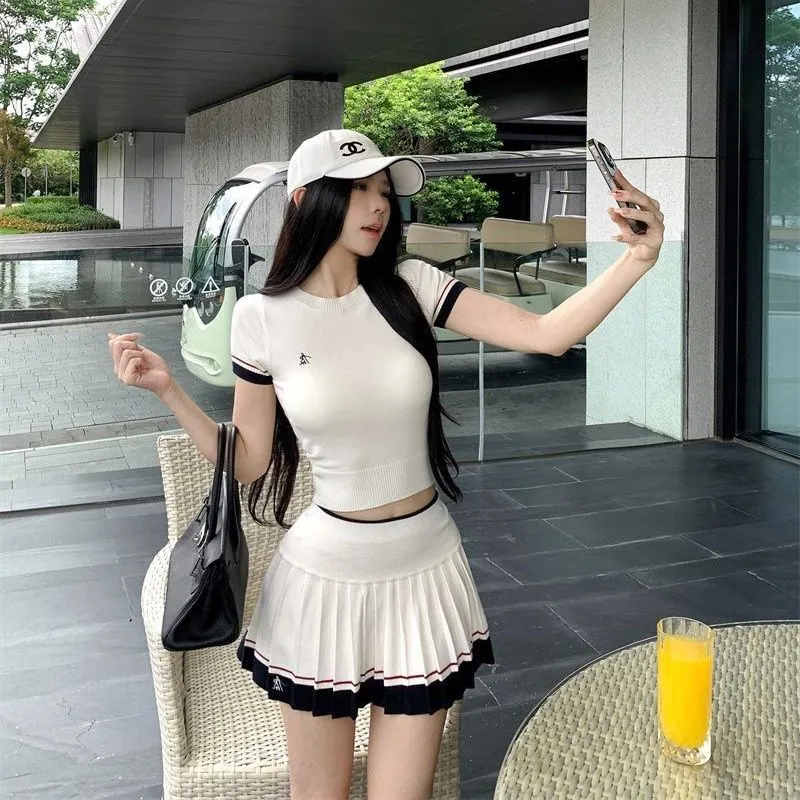 Golf Equipment For Women - Korean Summer Two-piece Suit Casual Tennis