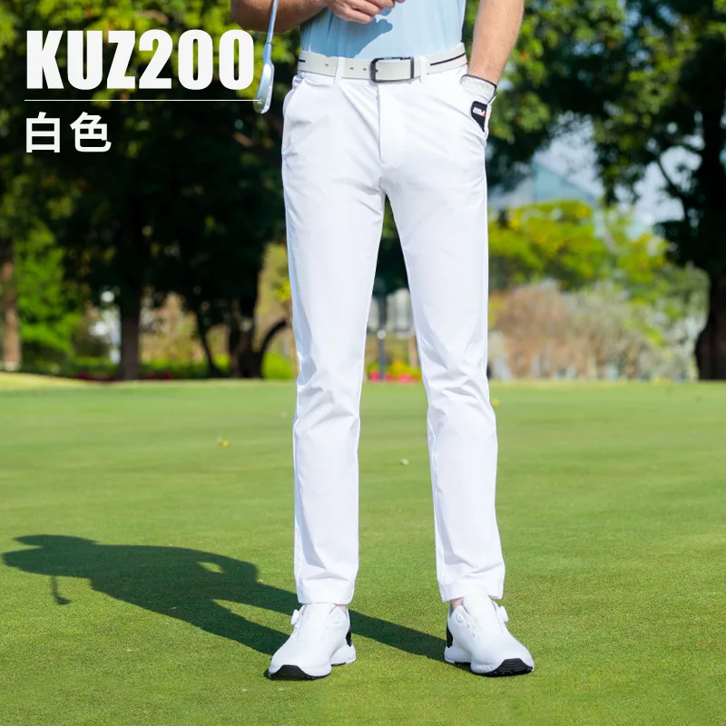 Golf Equipment Drawing - PGM Men Golf Pants Spring/Summer Elastic