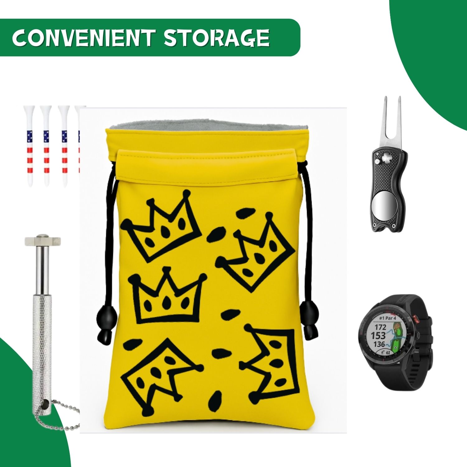 Crown Golf Valuable Item Bag,  - Golf Equipment Drawing recension och pris