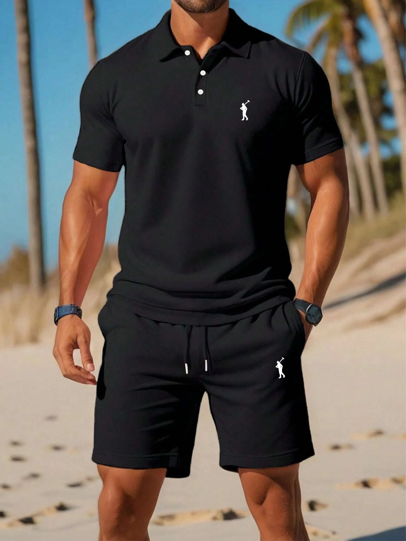 Men 2 Piece Golf Outfit Set Br - Golf Equipment Drawing recension och pris