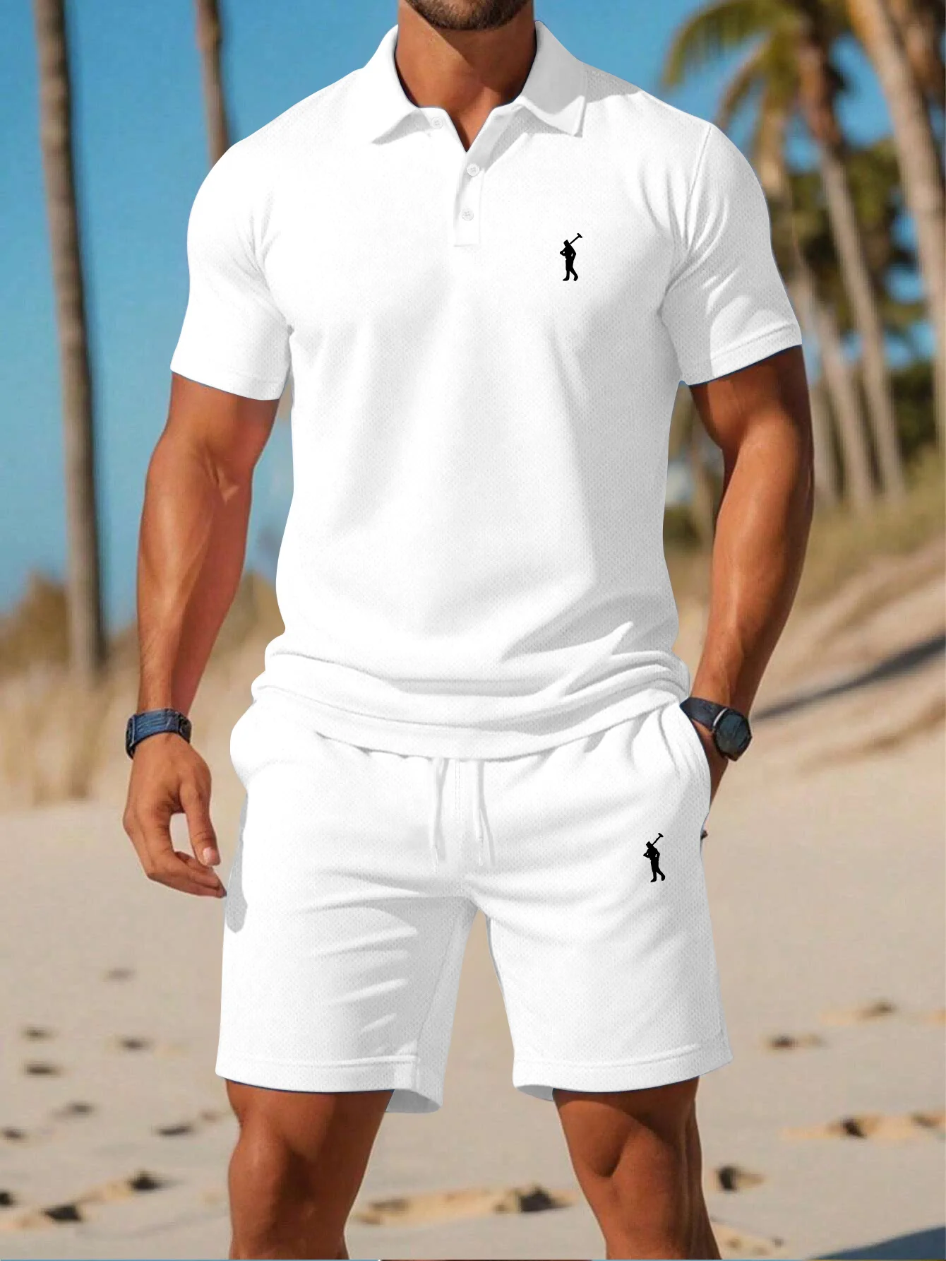 Men 2 Piece Golf Outfit Set Br - Golf Equipment Drawing recension och pris