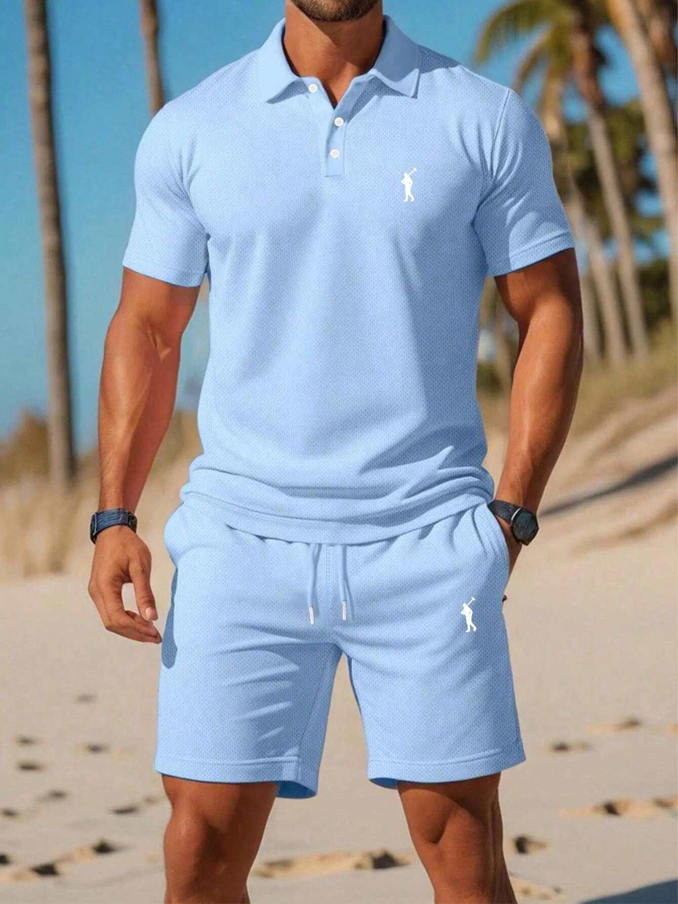 Men 2 Piece Golf Outfit Set Br - Golf Equipment Drawing recension och pris