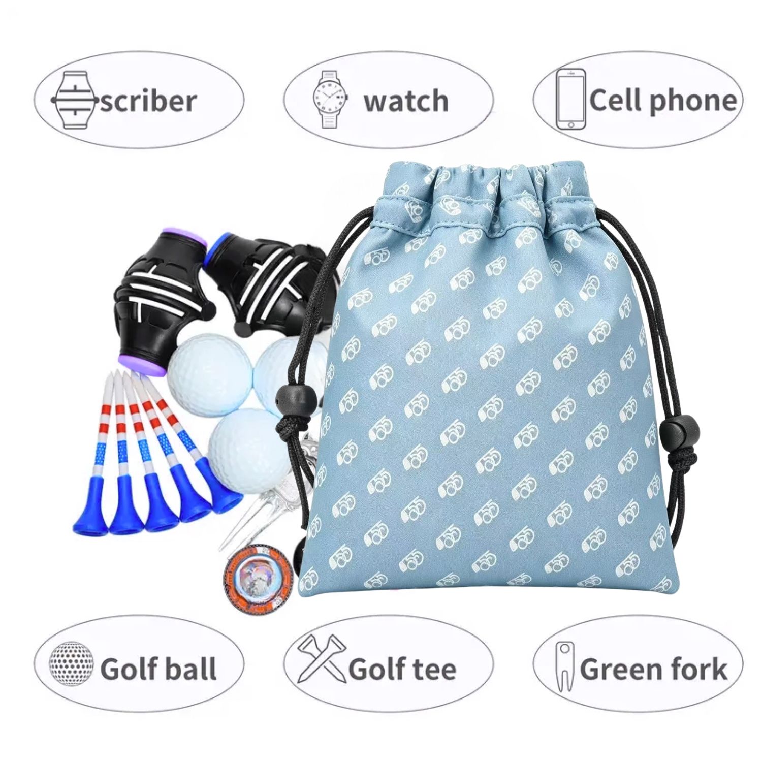 A Minimalist Blue Golf Valuabl - Golf Equipment Drawing recension och pris