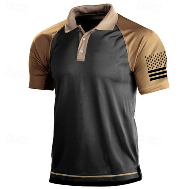 3D Print USA Flag Pattern Polo - Golf Equipment Rental recension och pris