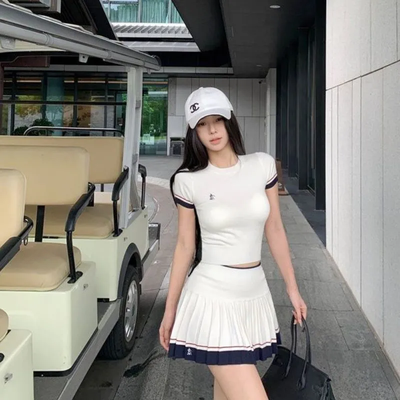 Korean Summer Two-piece Suit C - Golf Equipment For Women recension och pris