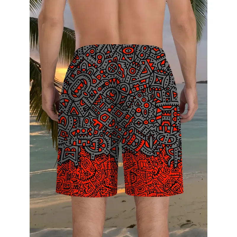 Men's 3D Geometric Print Beach - Golf Equipment Drawing recension och pris