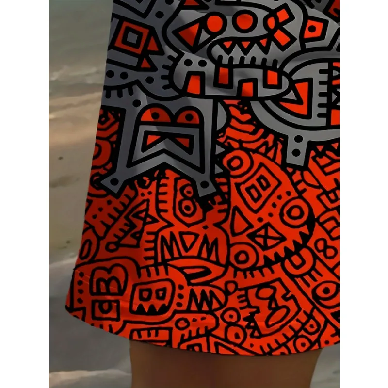 Men's 3D Geometric Print Beach - Golf Equipment Drawing recension och pris